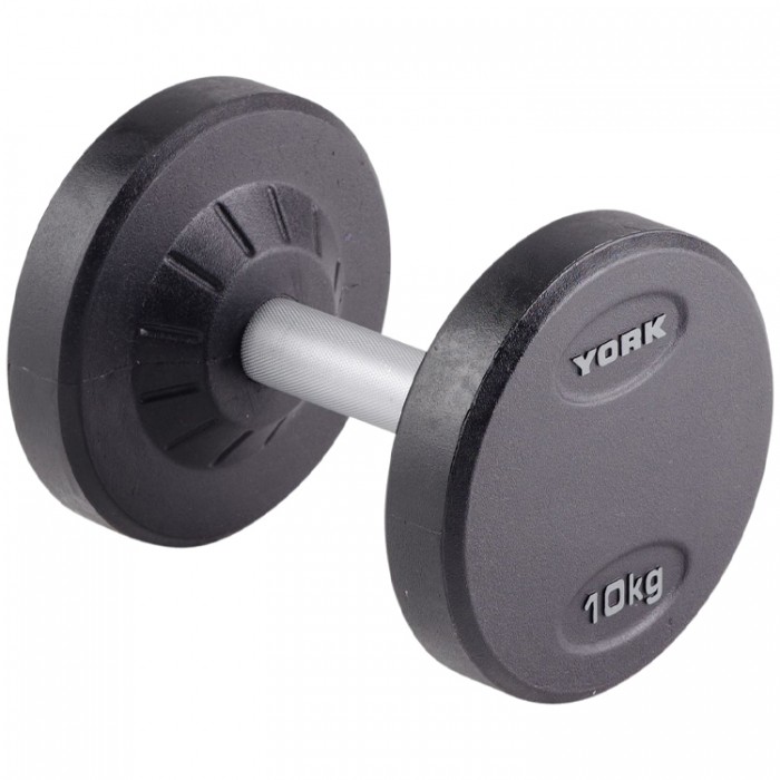 Гантель 10 кг YORK Pro-Style Rubber Dumbbell 26703