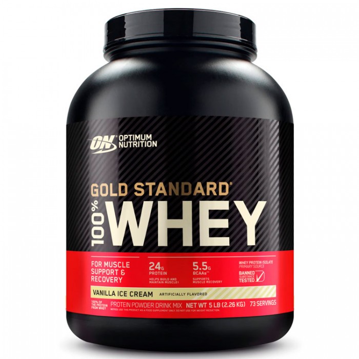 Proteine din zer Optimum Nutrition ON 100% WHEY GOLD VAN ICE CREAM 5LB 1063404