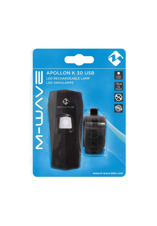 Передний фонарь M-WAVE M-WAVE Apollon K 30 USB battery pack head lamp
