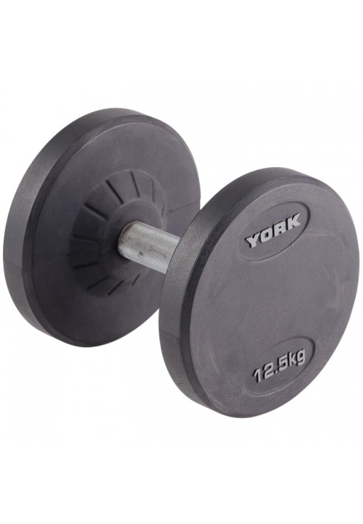Гантель 12.5 кг YORK Pro-Style Rubber Dumbbell