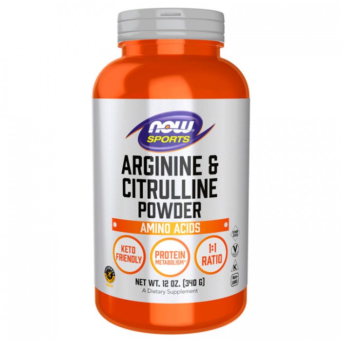 Arginina si citrulina Now Sports ARGININE & CITRULLINE POWDER  12 OZ NS204