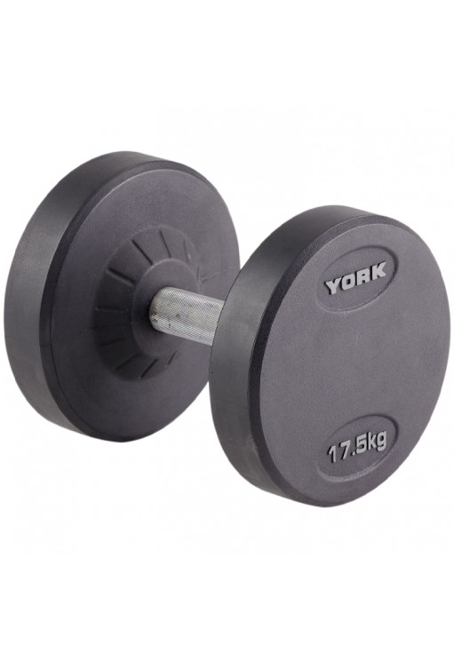 Гантель 17.5 кг YORK Pro-Style Rubber Dumbbell