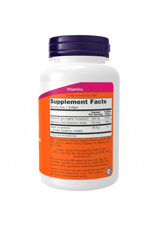 Vitamine Now Foods E-400, Mixed Tocopherols