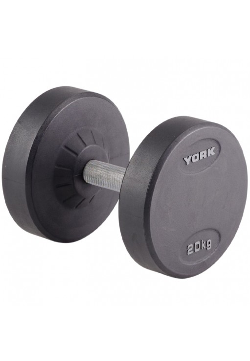 Гантель 20 кг YORK Pro-Style Rubber Dumbbell
