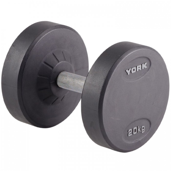 Гантель 20 кг YORK Pro-Style Rubber Dumbbell 26707