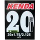 Camera KENDA 20x1.75-2.125, 47/57-406 A/V 512307 | Sportlandia Camera KENDA 20x1.75-2.125, 47/57-406 A/V 512307