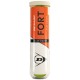 Set mingi pentru tenis 4 buc Dunlop FORT Clay Court 4B PET 601607
