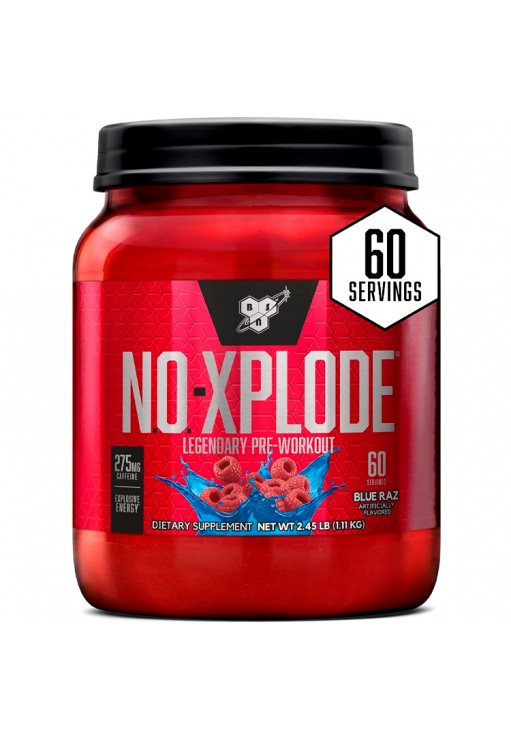 Предтренировочный комплекс BSN No Xplode Legendary Pre-Workout Blue Raspberry 2.45lb