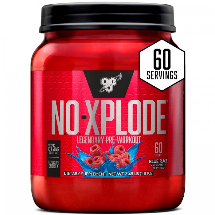 Предтренировочный комплекс BSN No Xplode Legendary Pre-Workout Blue Raspberry 2.45lb 1096508
