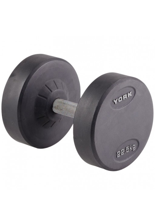 Гантель 22.5 кг YORK Pro-Style Rubber Dumbbell