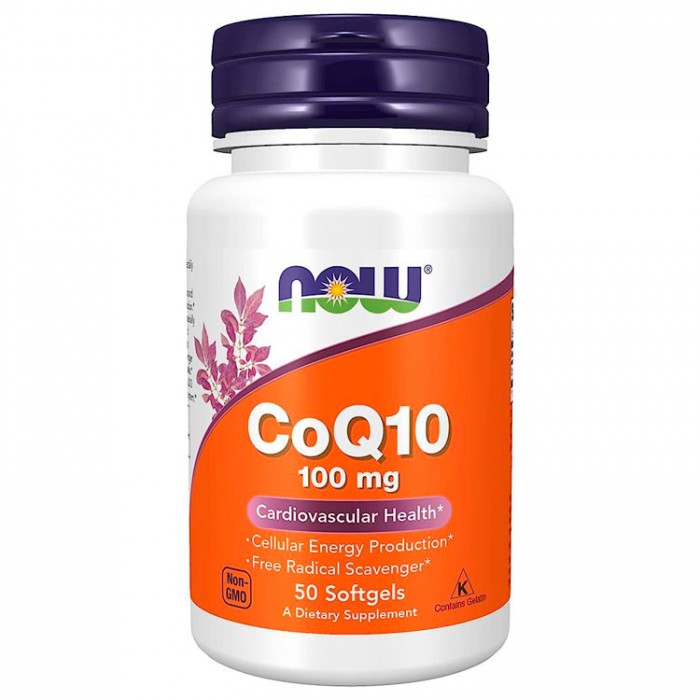 Vitamine Now Foods CoQ10 100mg   50 SGELS 3208