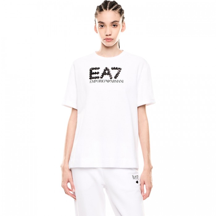 Tricou EA7 EMPORIO ARMANI TRAIN LOGO SERIES W TEE CRYSTA 7W000540-AF12957-U0008 Tricou EA7 EMPORIO ARMANI TRAIN LOGO SERIES W TEE CRYSTA 7W000540-AF12957-U0008