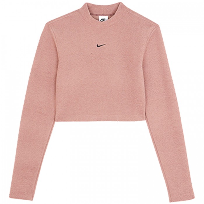 Толстовка Nike W NSW PHNX PLSH LS CROP TOP FN3619-208