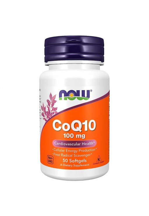 Витамины Now Foods CoQ10 100mg   50 SGELS