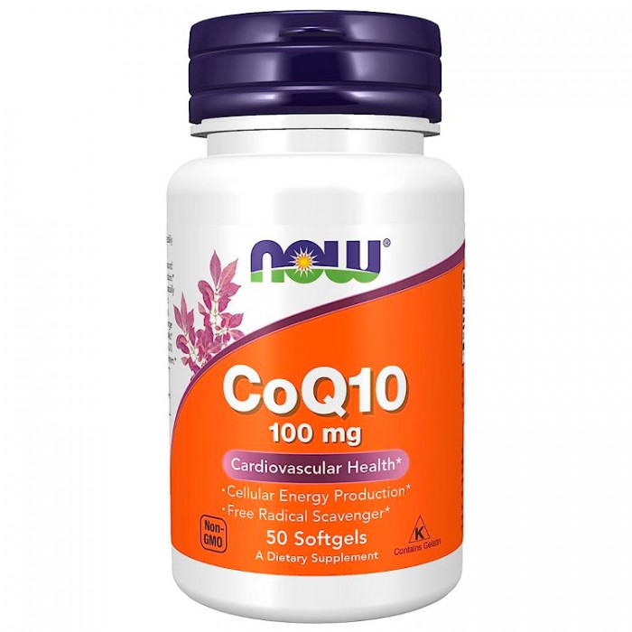 Витамины Now Foods CoQ10 100mg   50 SGELS NF3208 - изображение №2