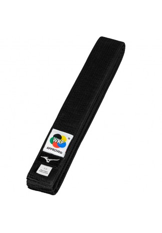Пояс каратэ Mizuno WKF black belt