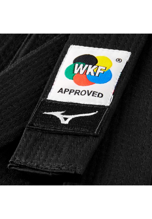 Пояс каратэ Mizuno WKF black belt