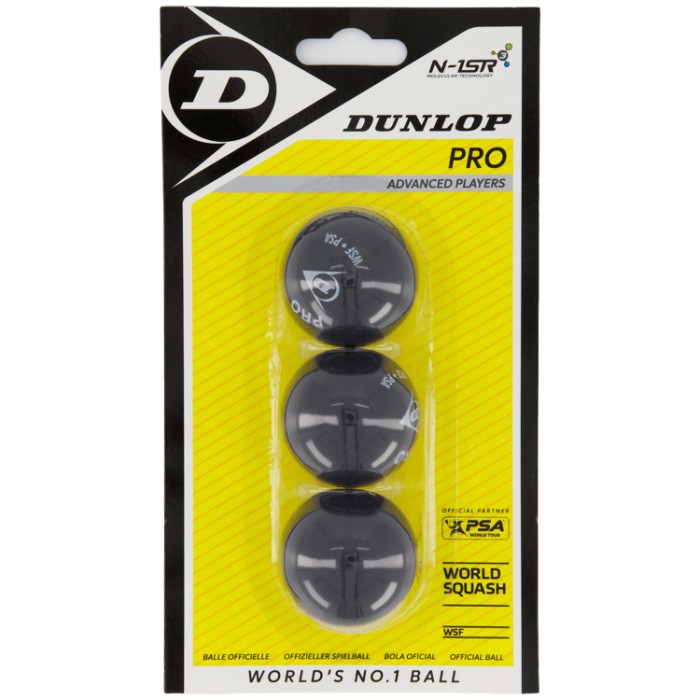 Набор мячей для сквоша 3 шт Dunlop Pro 2 dots 3B 700109