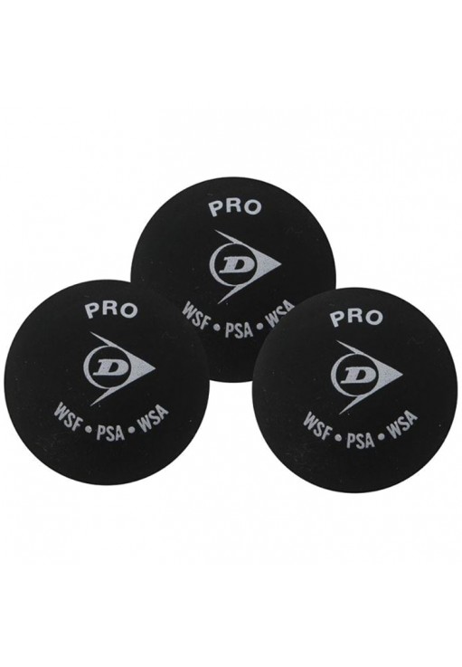 Набор мячей для сквоша 3 шт Dunlop Pro 2 dots 3B
