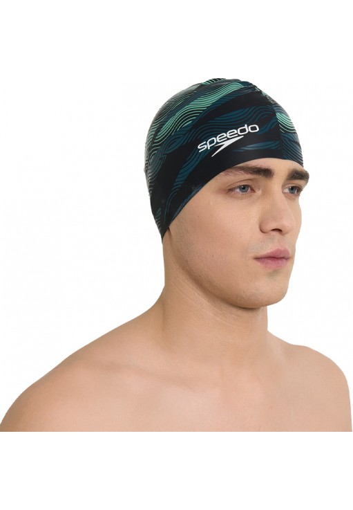 Casca de inot silicon Speedo SLOGAN PRT CAP AU/AF/AM