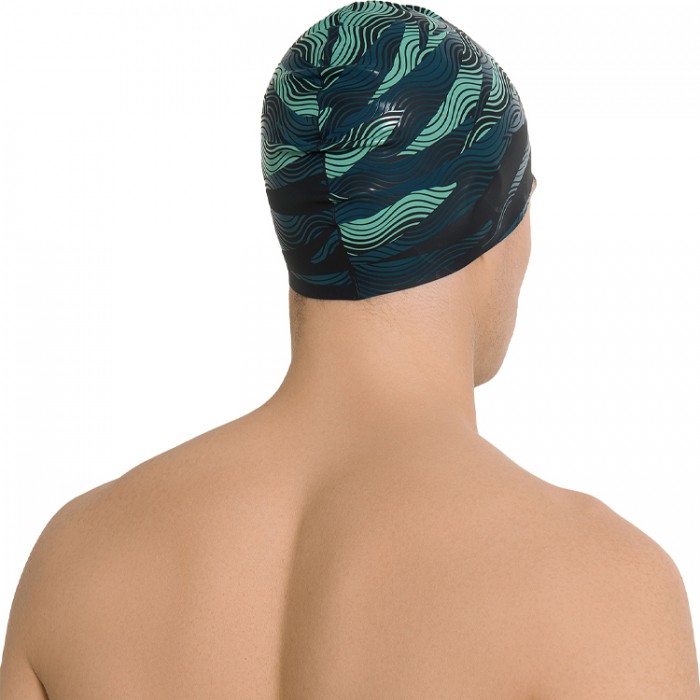 Силиконовая шапочка для плавания Speedo SLOGAN PRT CAP AU/AF/AM 8-0838516009 - 3