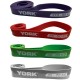 Набор эластичных лент YORK Resistance Band Power Set-4 80509