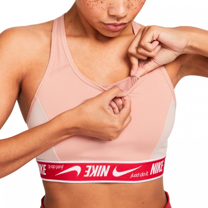 Спортивное бра Nike W NK DF SWSH LOGO BRA DM0562-609 - изображение №3