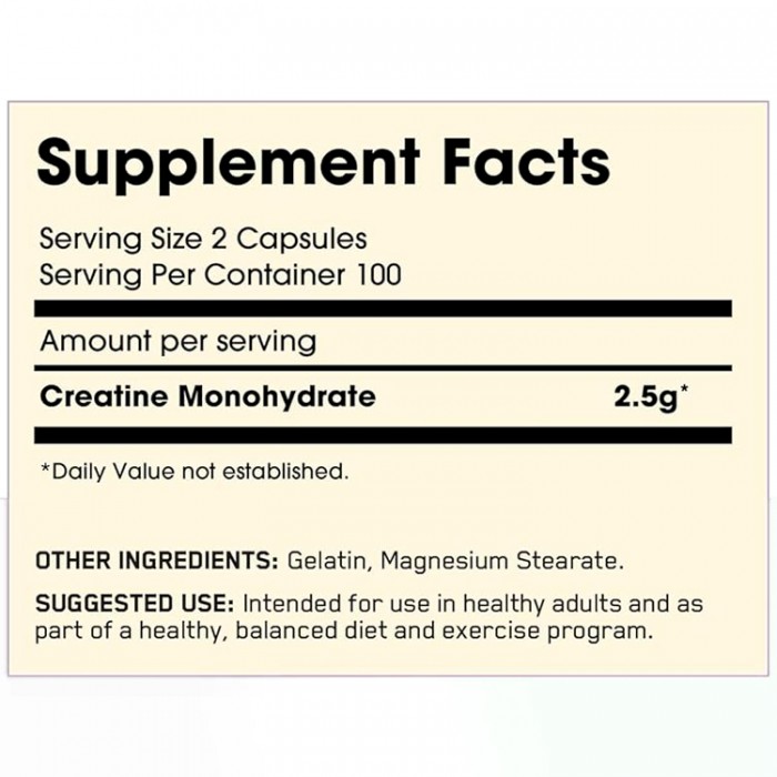 Creatin Optimum Nutrition Creatine 2500 Caps 1098110 - 2