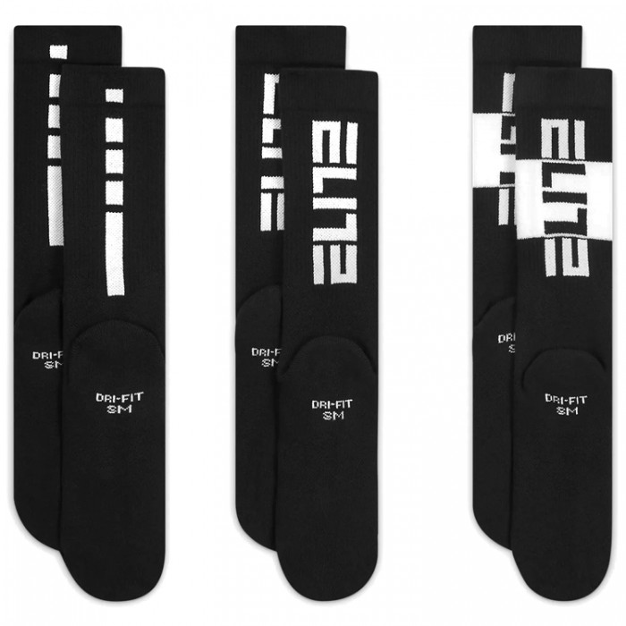 Носки Nike Y NK ELITE CREW 3PR CW6063-010 - 2