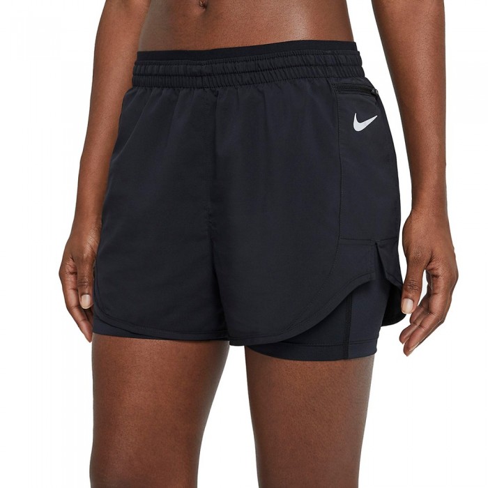 Шорты Nike W NK TEMPO LUXE 2IN1 SHORT CZ9574-010 - изображение №2