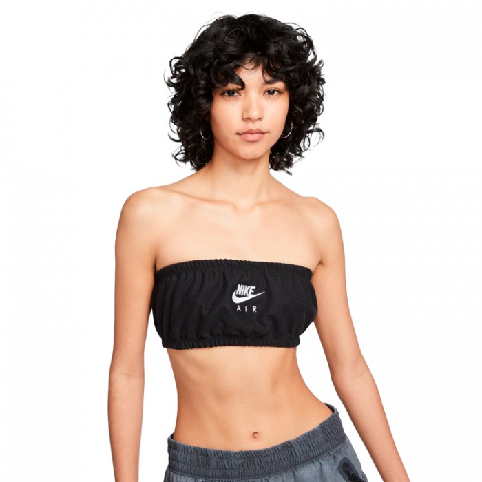 Bra sportive Nike W NSW AIR PIQUE TOP BANDEAU DM6460-010 - imagine №2