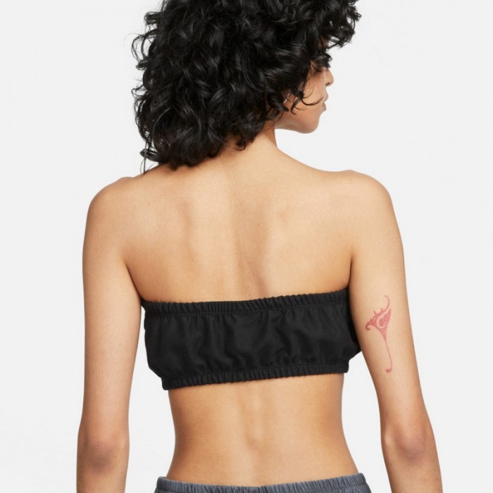 Спортивное бра Nike W NSW AIR PIQUE TOP BANDEAU DM6460-010 - изображение №5