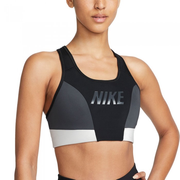 Bra sportive Nike W NK DF SWSH LOGO CB BRA DQ5134-010 - imagine №3