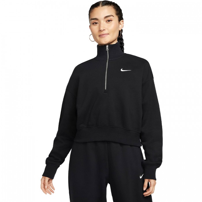 Толстовка Nike W NSW STYLE FLC CROP QZ DQ5767-010 - 4