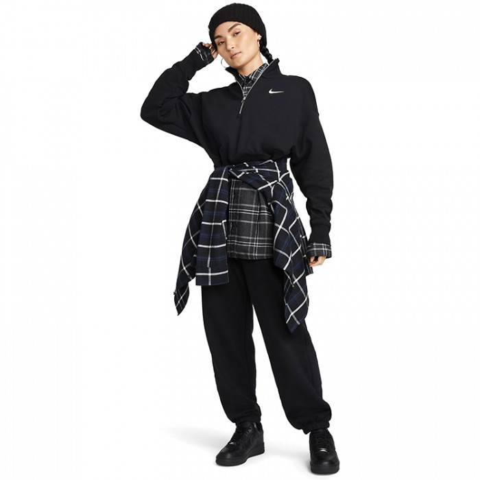 Толстовка Nike W NSW STYLE FLC CROP QZ DQ5767-010 - 5