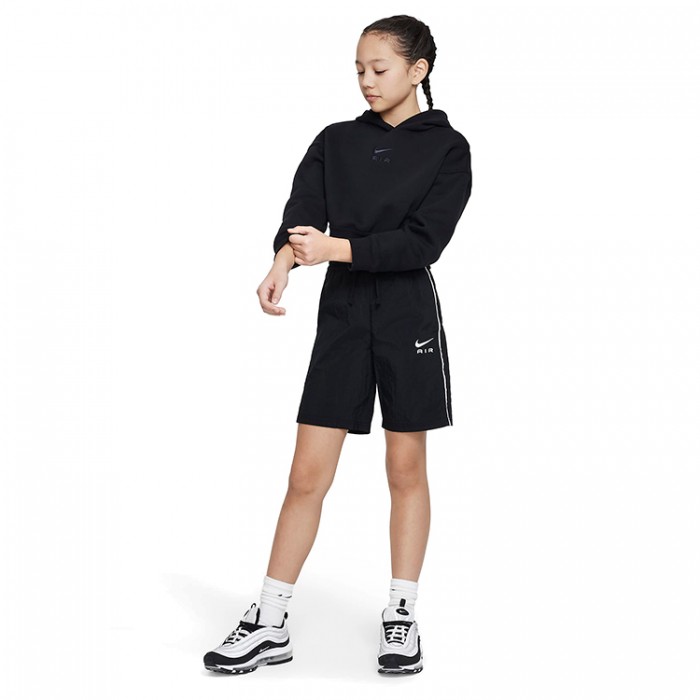 Толстовка Nike G NSW AIR CROP HOODIE DX5008-010 - изображение №5