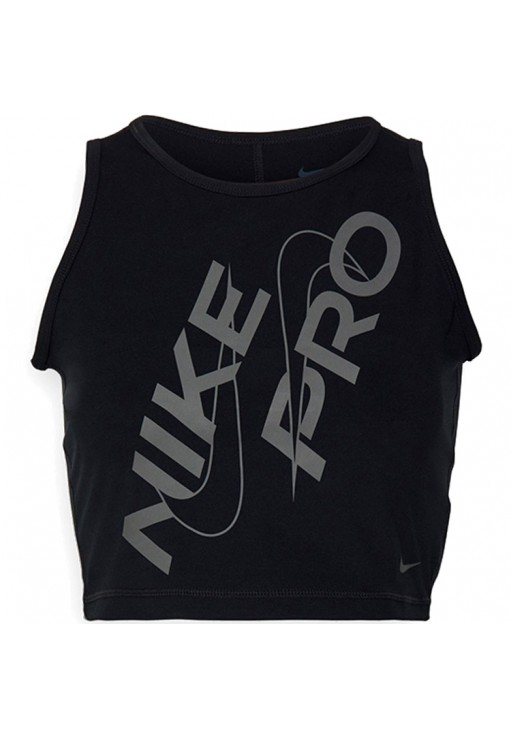 Майка Nike W NP DF CROP TANK GRX