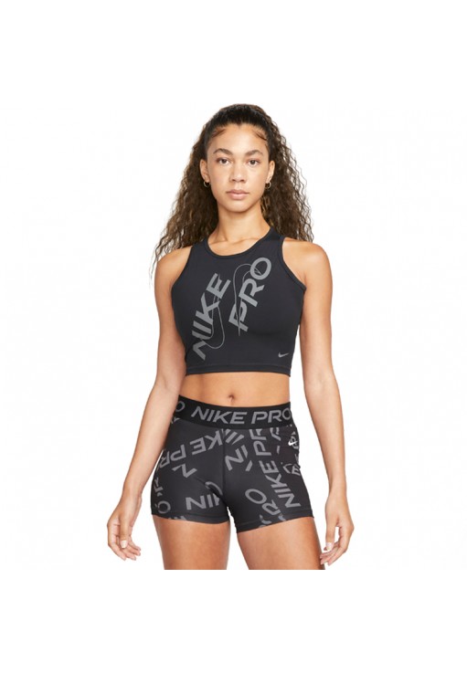Майка Nike W NP DF CROP TANK GRX