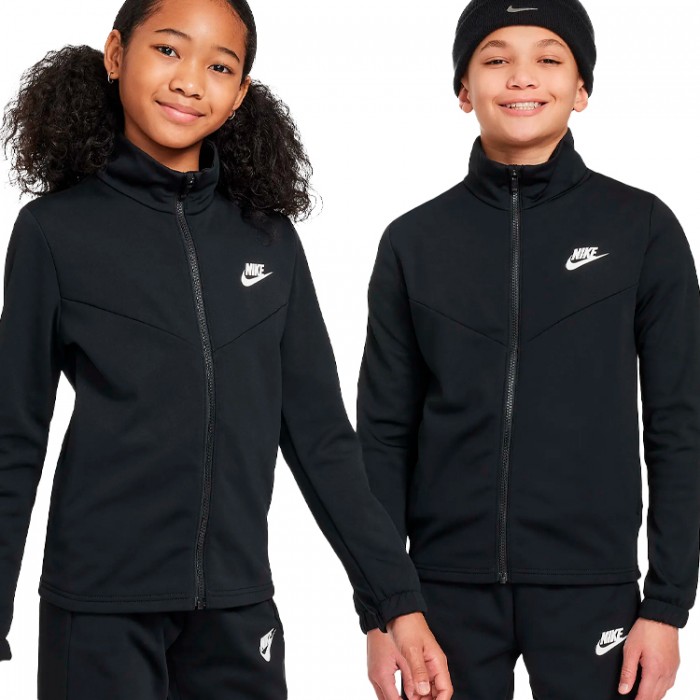 Costum Sportiv Nike K NSW TRACKSUIT POLY FZ HBR FD3067-010 - imagine №2