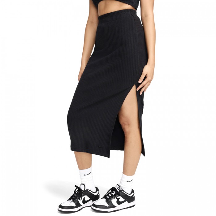 Fusta Nike W NSW NK CHLL KNT RIB MD SKIRT FQ1636-010 - imagine №4