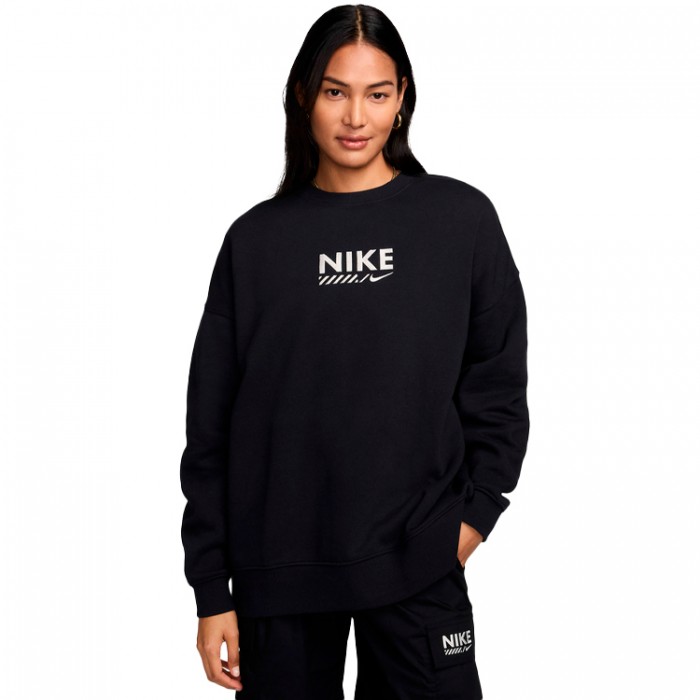 Толстовка Nike W NSW FLC OS CREW GLS HM4318-010