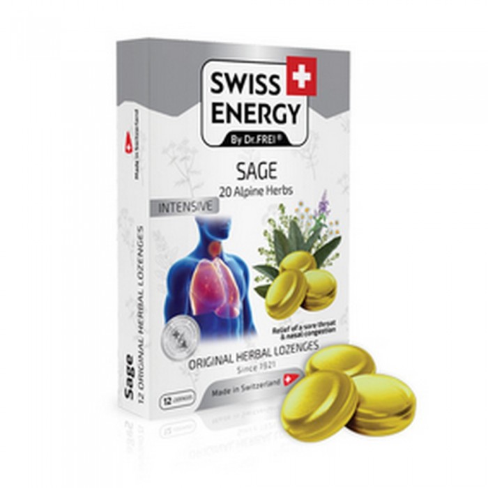 Витамины Swiss Energy Swiss Energy 20 plante SALVIE drajeuri N12 SALVIE-N12