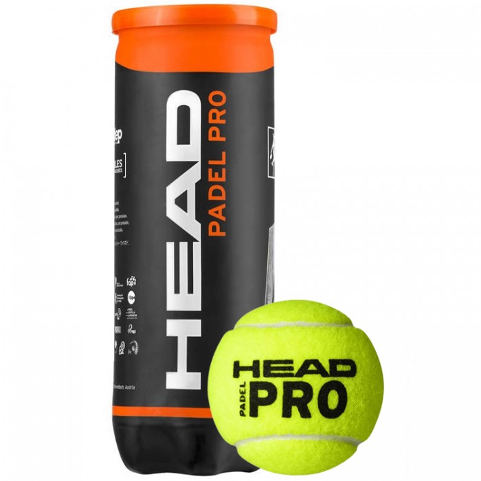 Набор мячей для падел-тенниса 3 шт HEAD PADEL PRO 575613