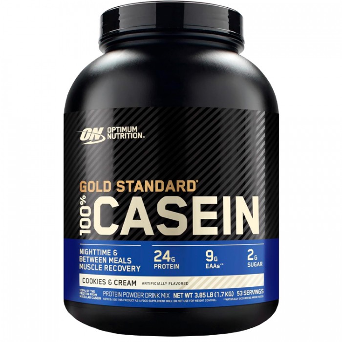 Cazeina Optimum Nutrition Gold Standard 100% CASEIN, Cookies & Cream 3.85lb 1116315