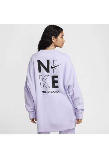 Толстовка Nike W NSW FLC OS CREW GLS