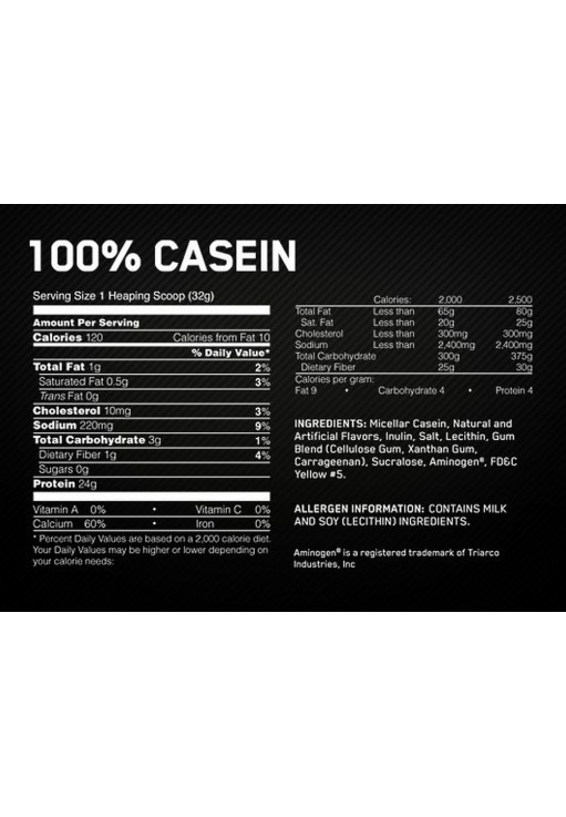 Cazeina Optimum Nutrition ON 100% CASEIN GS VAN 1.81LB