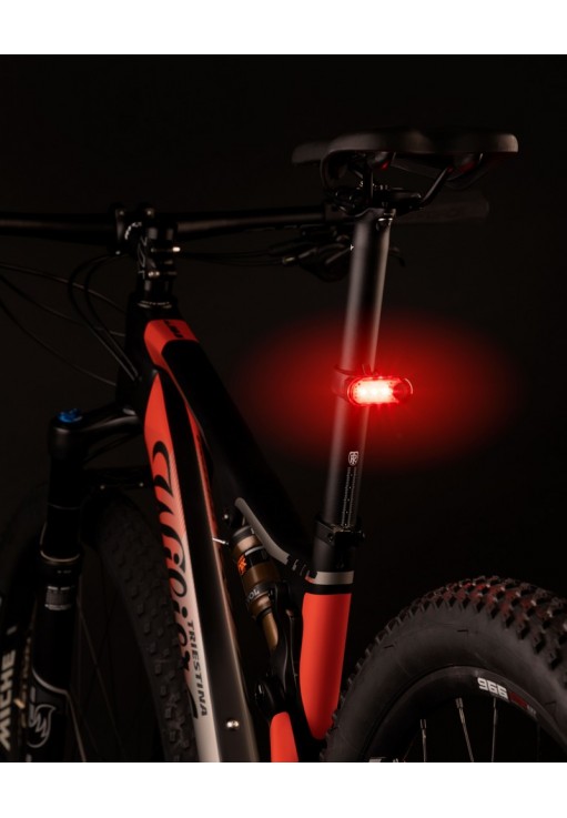 Задний фонарь Force PILL 12LM, 3 x LED, USB