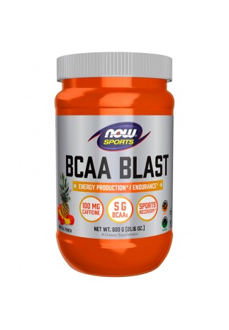 Предтренировочный комплекс Now Sports BCAA Blast Powder, Tropical Punch Flavor