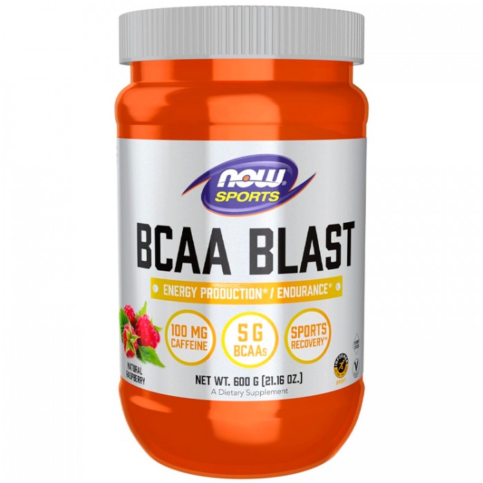 Complex Pre-antrenament Now Sports BCAA Blast Powder,  Raspberry NS0218