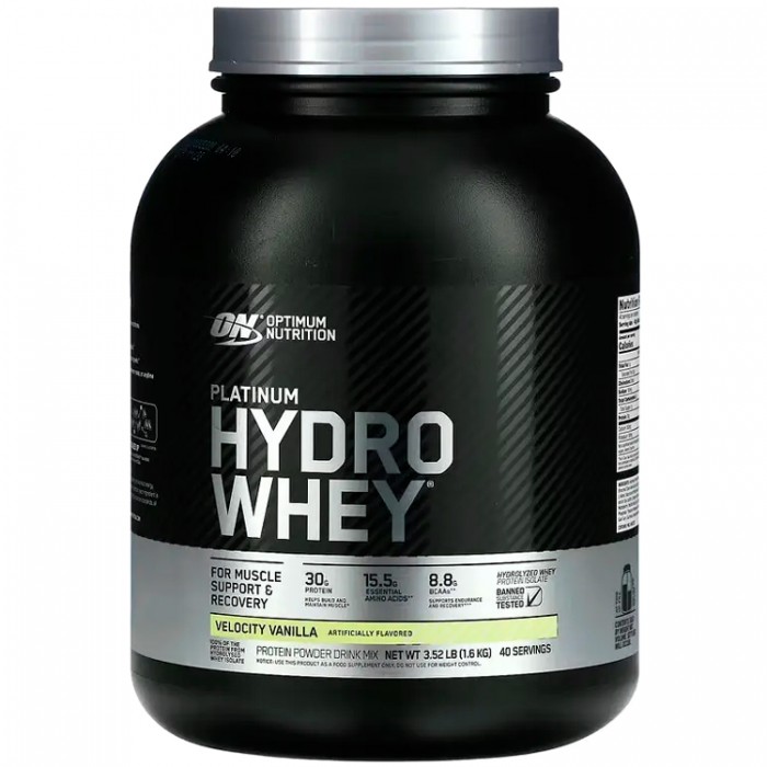 Гидролизат протеина Optimum Nutrition Platinum Hydro Whey Vanilla 3.52lb 1116319